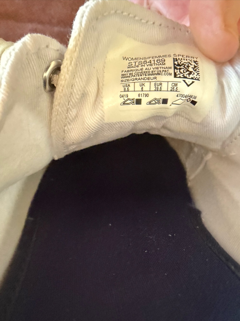 Sperry White Canvas Slip-On Sneakers - Picture 4 of 4